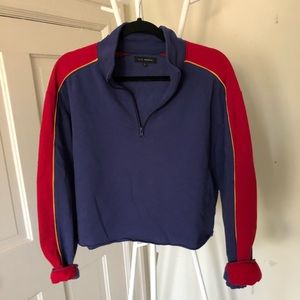SOLD // LA HEARTS cropped quarter zip